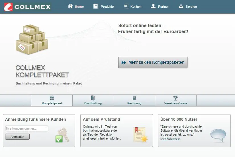 Collmex Test Online Rechnungssoftware Erfahrungsbericht